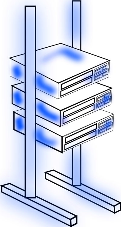 Computer Servers File Server 19-inch Rack Download - Server (400x749)