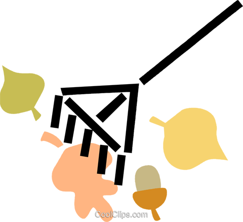 Rack And Leaves Royalty Free Vector Clip Art Illustration - Acorn (480x438)