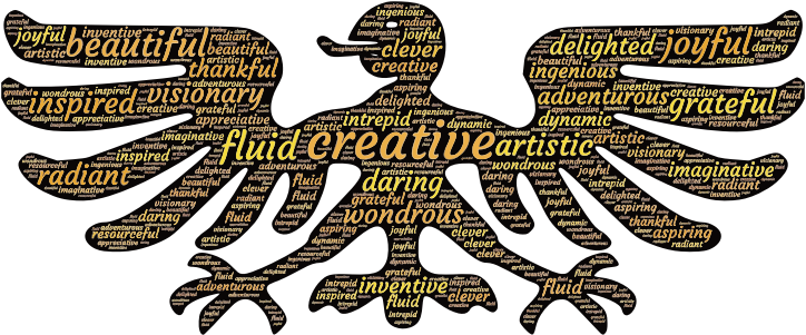 Creative Birdman Typography Clipart Icon Png - Typography Design In Bird (724x301)