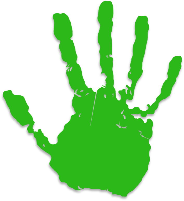 Free By The Hand Of Mormon The American - Hand Print Clip Art (800x800)