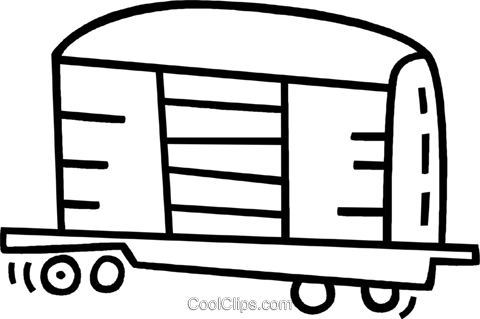 Box Car Royalty Free Vector Clip Art Illustration - Illustration (480x319)