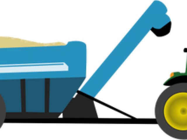 Grains Clipart Wheat Farming - Farmer Tractor Clip (640x480)