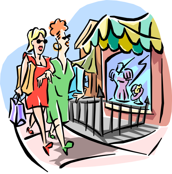 Retail Clipart Shopping Spree - Retail Clipart (694x700)