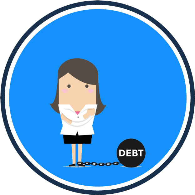 Debt Regret - Cartoon (700x700)