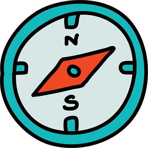 Compass Clip Art Transprent Png Free Download - Compass Cartoon (512x513)