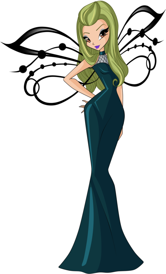 Costume Drawing Narnia Clipart Black And White Download - Winx Club Selina Früher (752x1063)