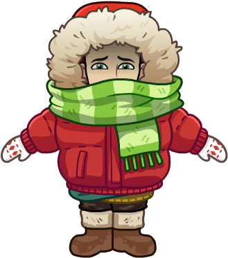 Jacket It's Cold Outside - Winter Bitmoji (398x398)