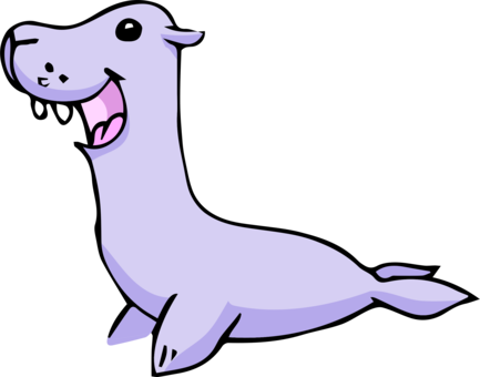 Earless Seal Puppy Sea Lion Computer Icons Computer - فقمة Png (433x340)