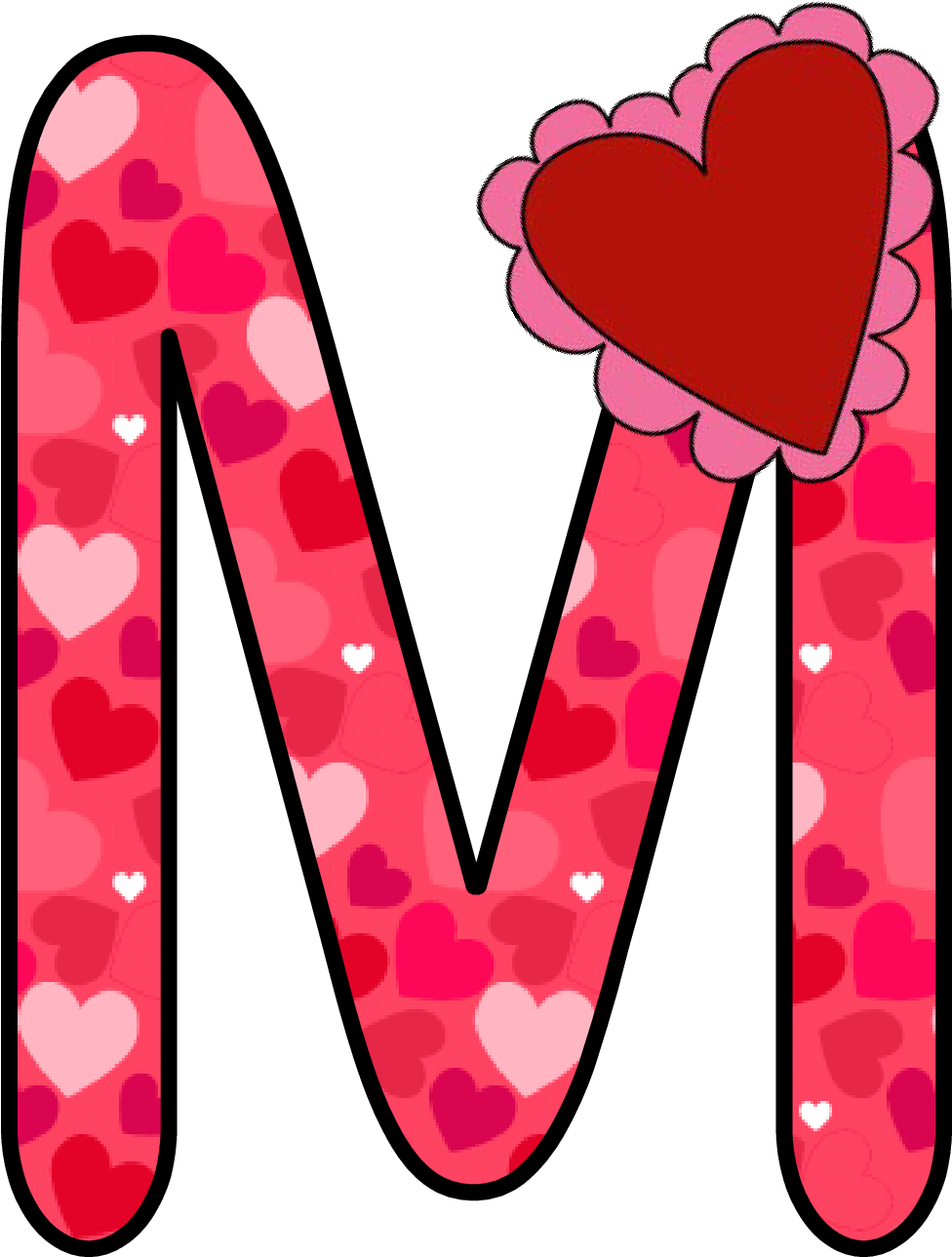 Ch B *✿* Alfabeto Corazon De Kid Sparkz - Alphabet (1073x1384)