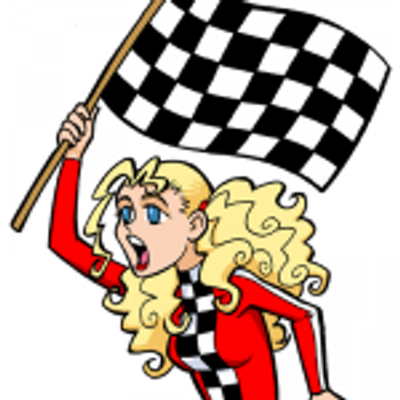 Rally Mania - Half White Half Black Flag (400x400)