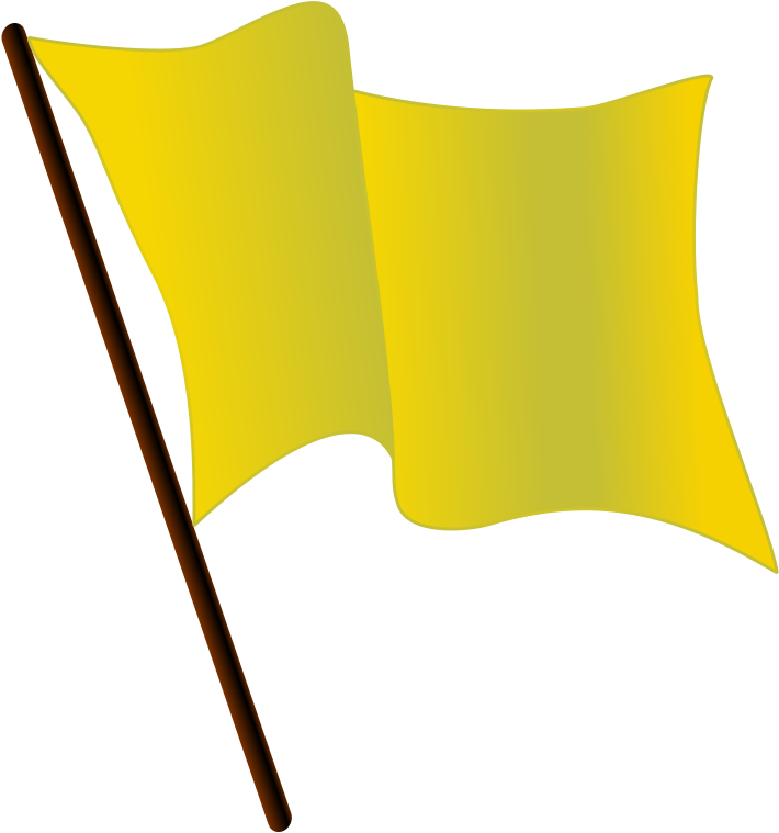 Gold Flag Waving - Gold Flag (714x768)