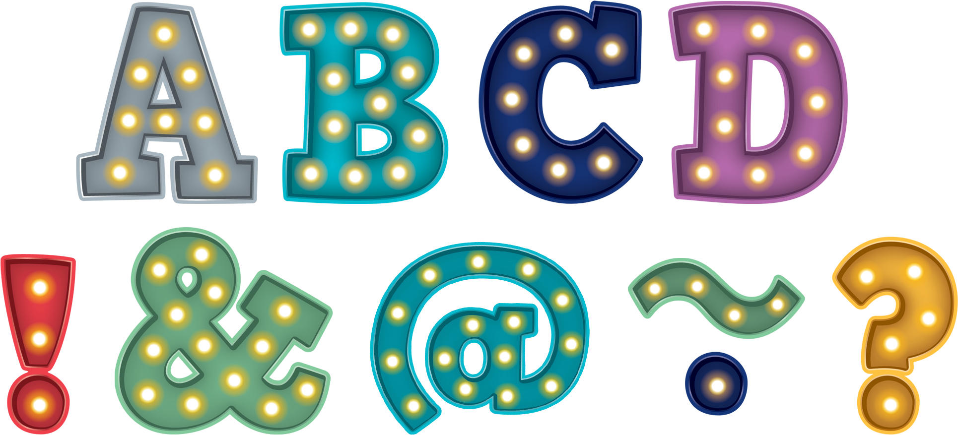 Bold Block Magnetic Letters Bald Decorate Your - Teacher Created Resources Tcr77285 Marquee Bold Block (2000x933)