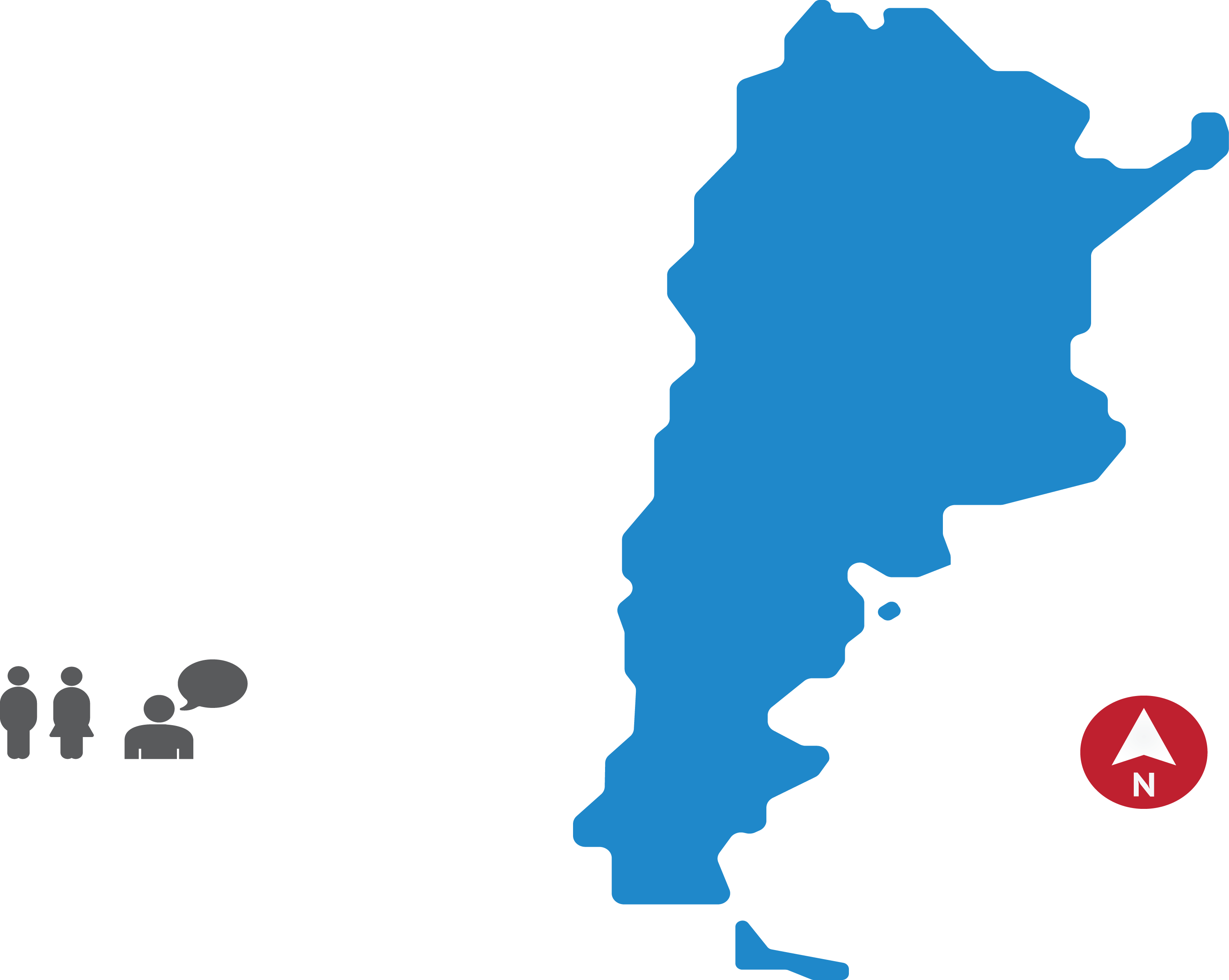 Flag Of Argentina Royalty - Icono Argentina Png Mapa (2994x2388)