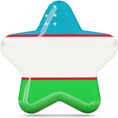 Uzbekistan Star Flag - Uzbekistan Star Flag (640x480)
