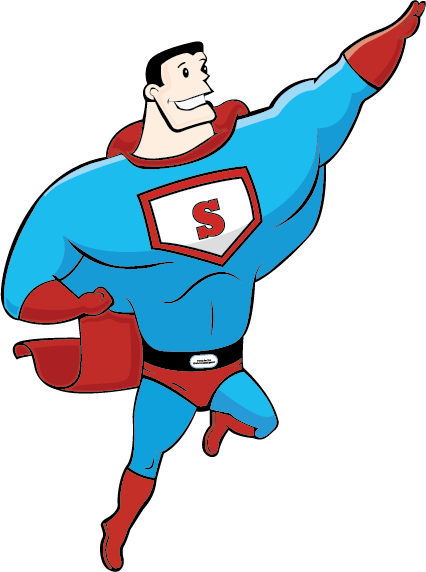 Cartoon Super Hero Png (426x572)