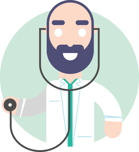 When You Start Your Visit, You Are Connected To A Care - Illustration (462x506)