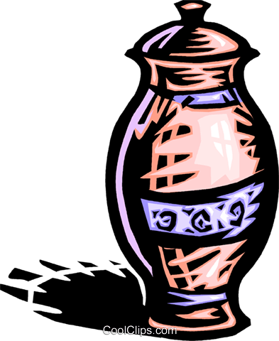Vase Royalty Free Vector Clip Art Illustration - Illustration (393x480)