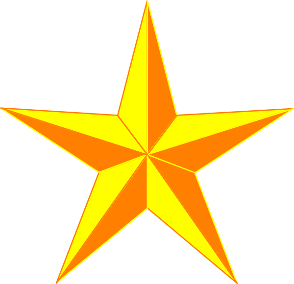 Hollywood Star Clip Art N11 - Clip Art Texas Star (600x580)