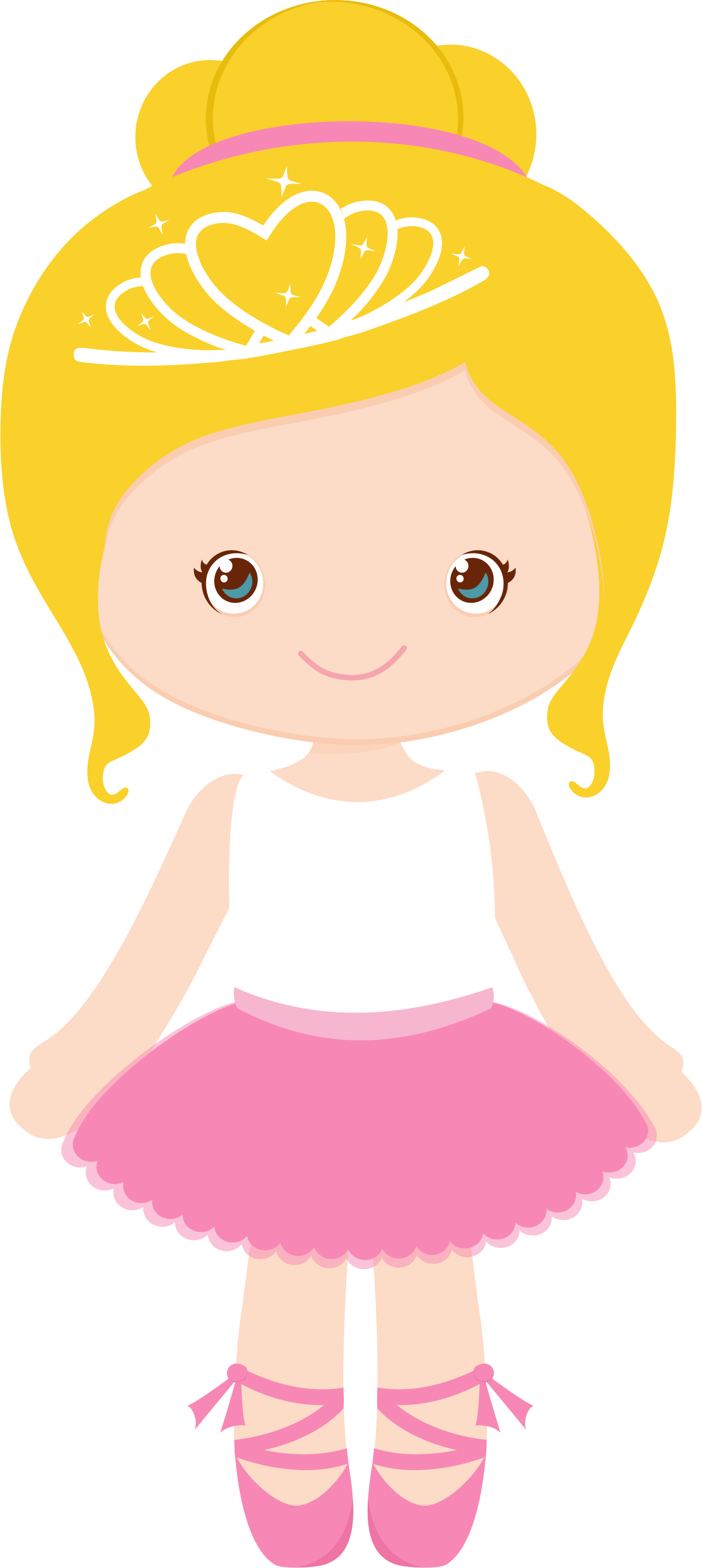 Ballerina Party, Ballerina Birthday Parties, Girl Birthday, - Cartoon Ballerina (1386x3091)