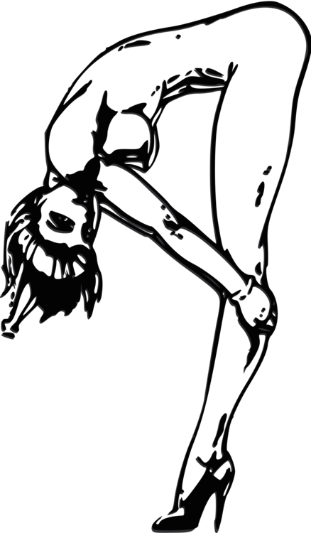 Exotic Dancer Drawing Computer Icons Video Woman - Stripper Png (438x750)