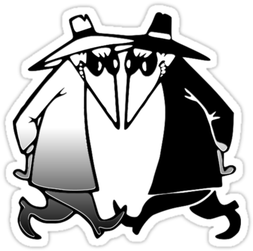 Spy Spy Vs Spy, Madtv, Comics, Mad Magazine, Fox, Tv, - Apotropaic Magic (375x360)
