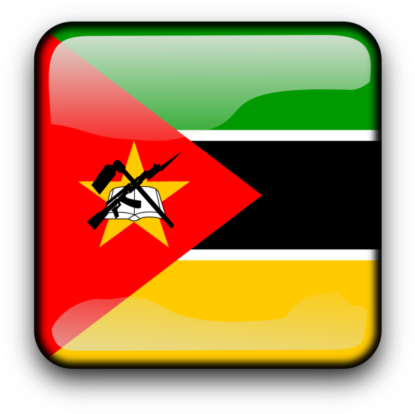 Flag Of Mozambique National Flag Mozambican Metical - Green Yellow Black White Flag (750x750)
