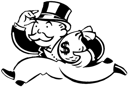 Vector Transparent Stock Reform Archives - Monopoly Man Running With Money (542x392)