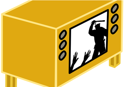 Tv Violence Makes People More Afraid Of - Violence On Tv Transparent (446x299)