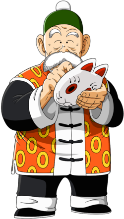 Grandpa Son Gohan - Grandpa Gohan And Master Roshi (350x483)