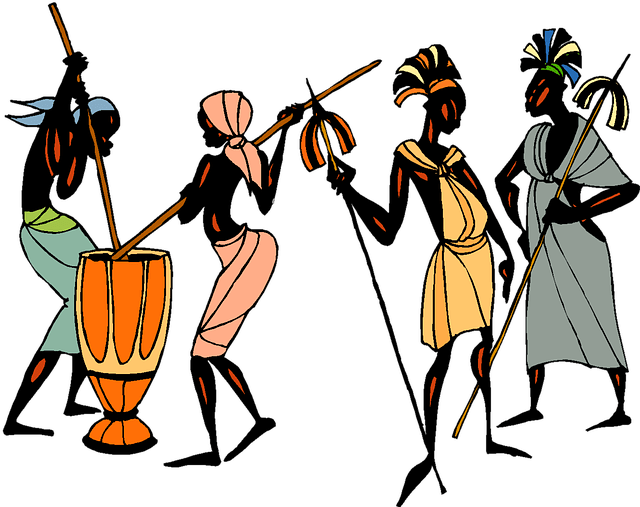 Png Library Library Dance Clipart Folk Dance - Tribe Clipart (640x507)