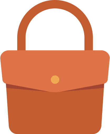 Shopping Bag - Flat Bag Png (418x512)