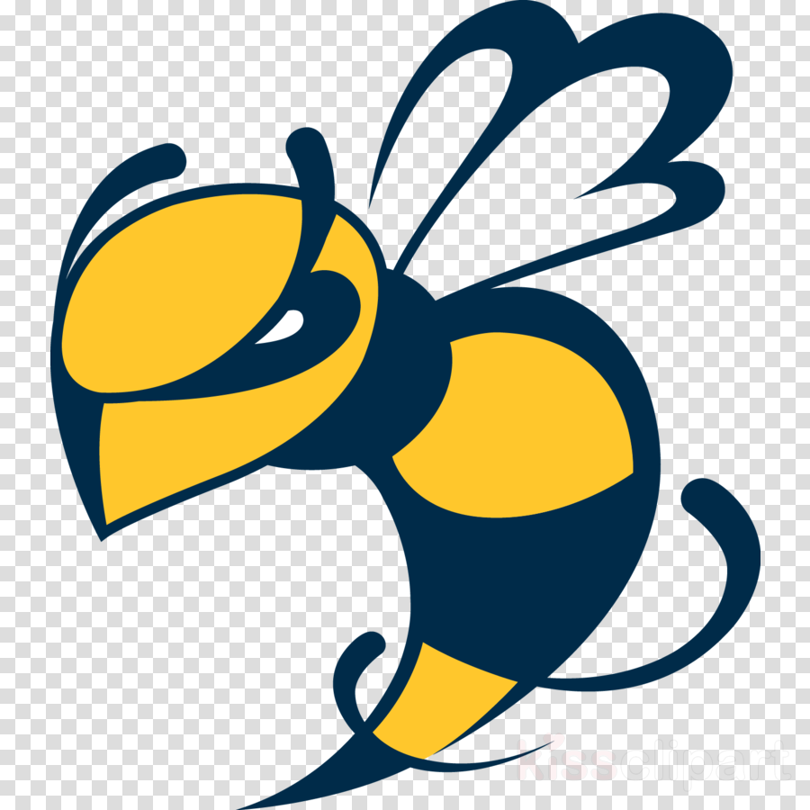 Download Yellowjackets Mascots Clipart Georgia Institute - Graphic Yellow Jacket (900x900)
