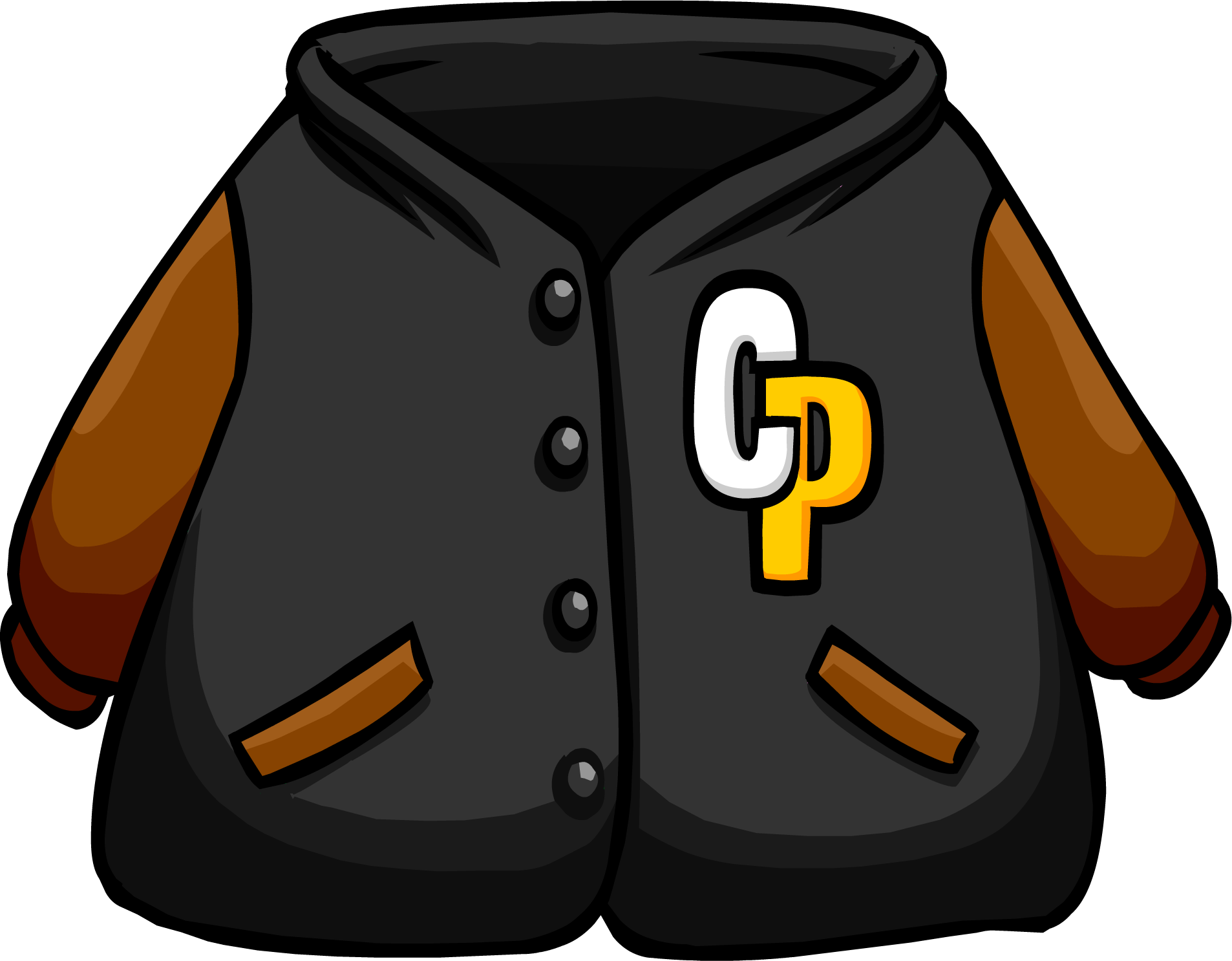 Jacket Clipart Letter Jacket - Club Penguin Jacket (1906x1486)