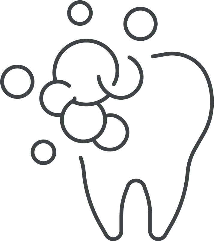 Dental Hygiene Icon - Line Art (714x805)