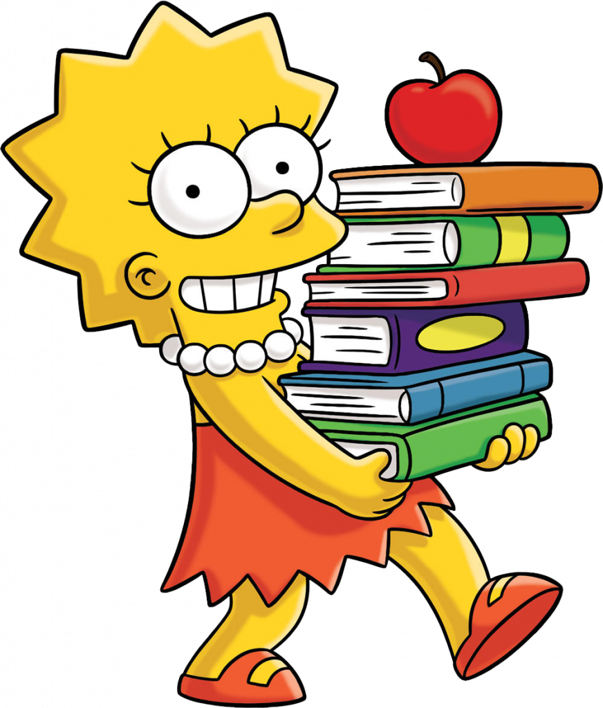 I Was An Artsy, Bookworm, Slightly Pretentious Kid - Lisa Simpson Png (872x1024)
