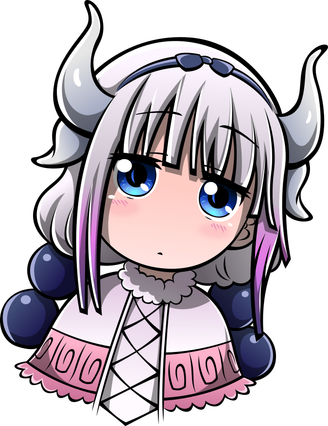 Kanna Staring At You - Miss Kobayashi's Dragon Maid (675x875)