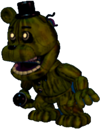 Fnaf World Num Keys Png Image Freeuse - Fnaf Adventure Phantom Freddy (416x586)