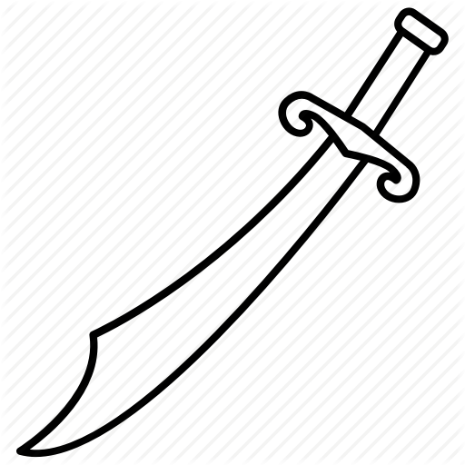 Weapon Clipart Scimitar Weapon Clip Art - Sword (512x512)