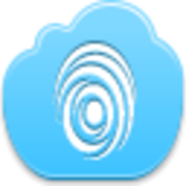 Free Blue Cloud Finger Print - Stock.xchng (600x600)