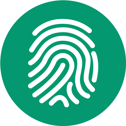 Unique Device Finger-print Scanning - Fingerprint White Icon Transparent (500x500)