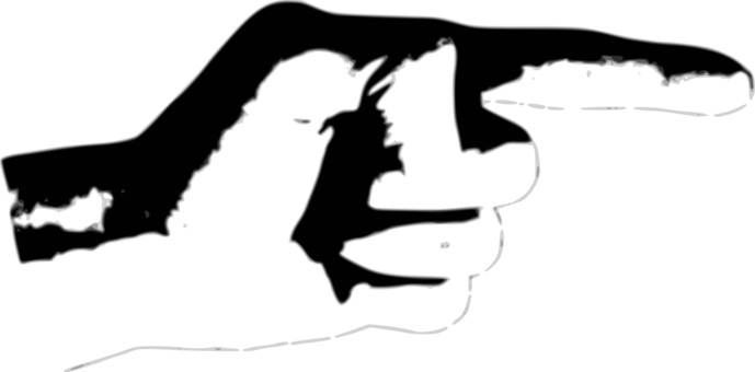 Index Finger Hand Computer Icons Gesture - Index Finger (689x340)