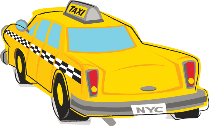 Taxi Clipart Clip Art - New York City Taxi Clip Art (689x416)