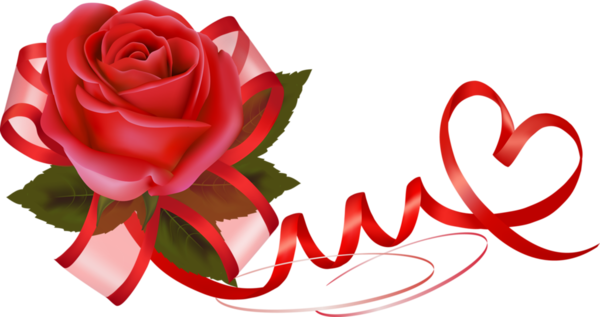 Arrow Keys, Rose, Composition, Cgi, Clip Art, Vous - Valentine (600x317)