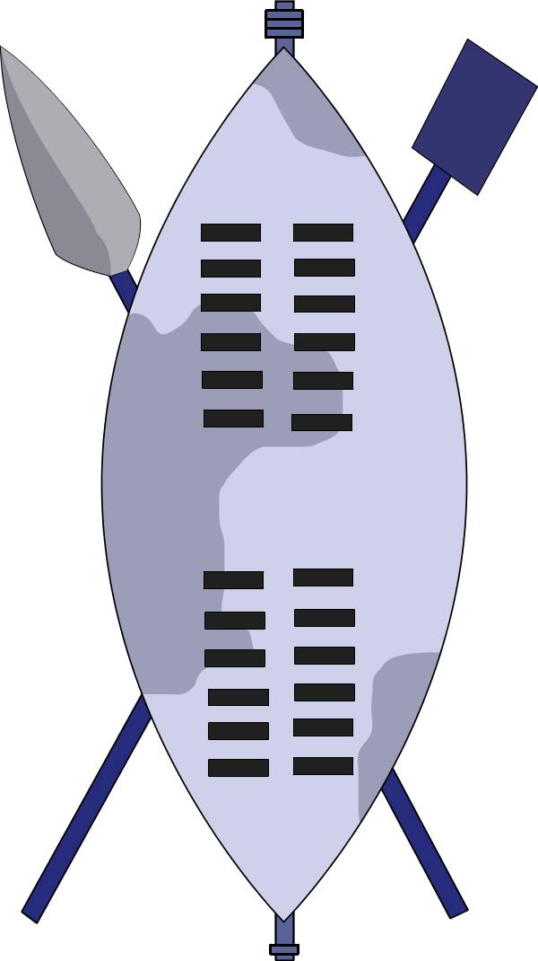 Zulu Battle Gear - Zulu Shield And Spear (600x1070)