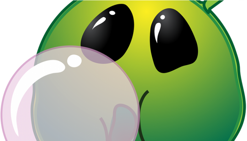 Chewing Gum Clipart Green - Chewing Gum Transparent (860x450)
