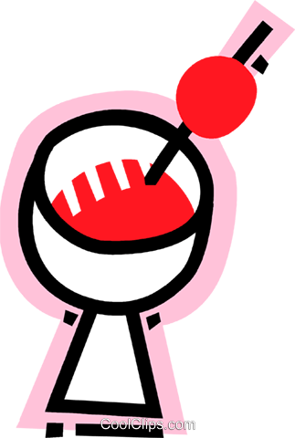 Mixed Drink With Cherry Royalty Free Vector Clip Art - Mixed Drink With Cherry Royalty Free Vector Clip Art (323x480)