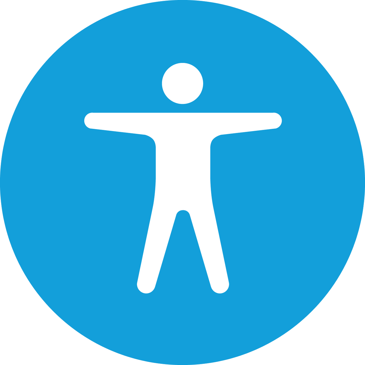 Apple's Icon For Accessibility, The Vitruvian Man - Question Mark (1200x1200)