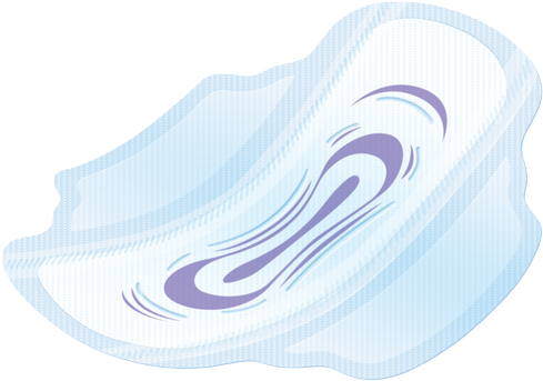 Ultra Sanitary Towel - Illustration (500x500)