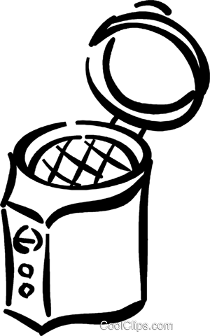 Deep Fryer Royalty Free Vector Clip Art Illustration - Deep Fryer Clipart Black And White (300x480)