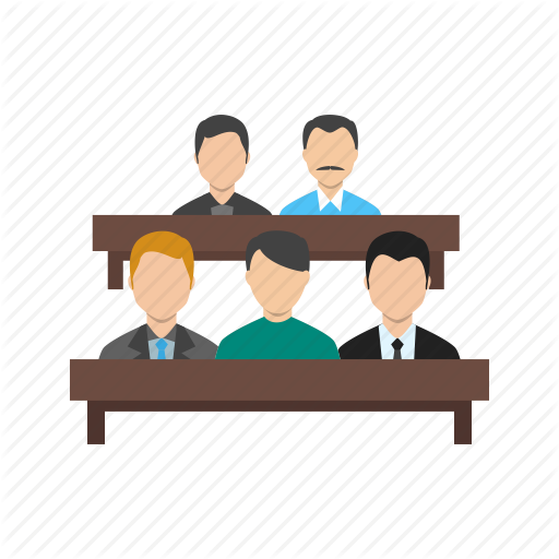 Flat Colorful By Iconbaandar Team Court Courtroom - Stock Illustration (512x512)